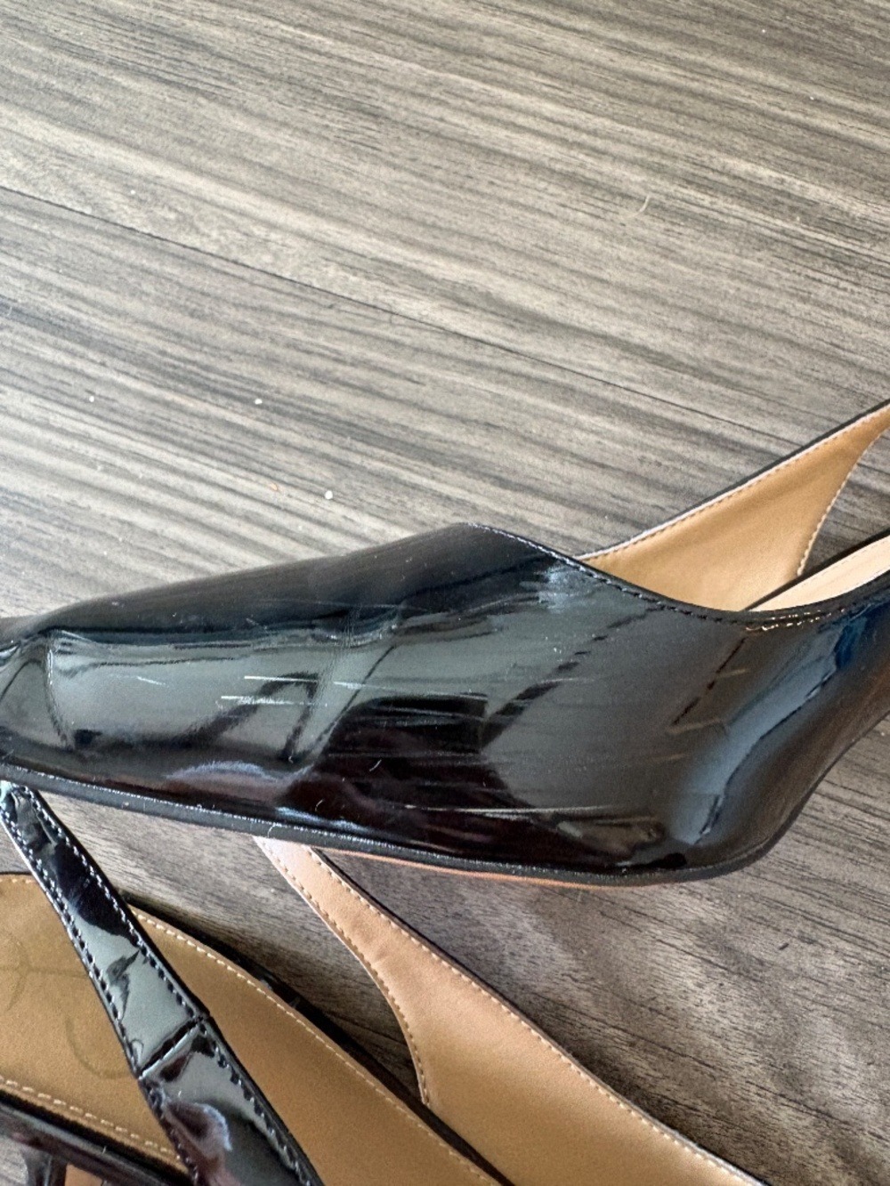 Sam Edelman Hazel Slingback Pump Black size 8.5 3-3/4" stiletto heel - Picture 9 of 9